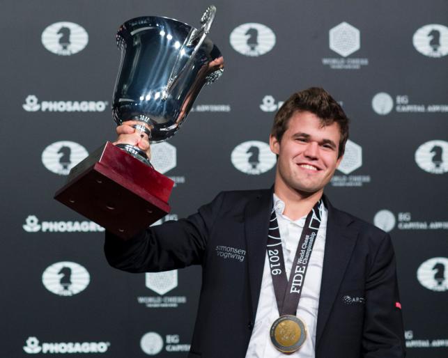 Magnus Carlsen wins third world chess title